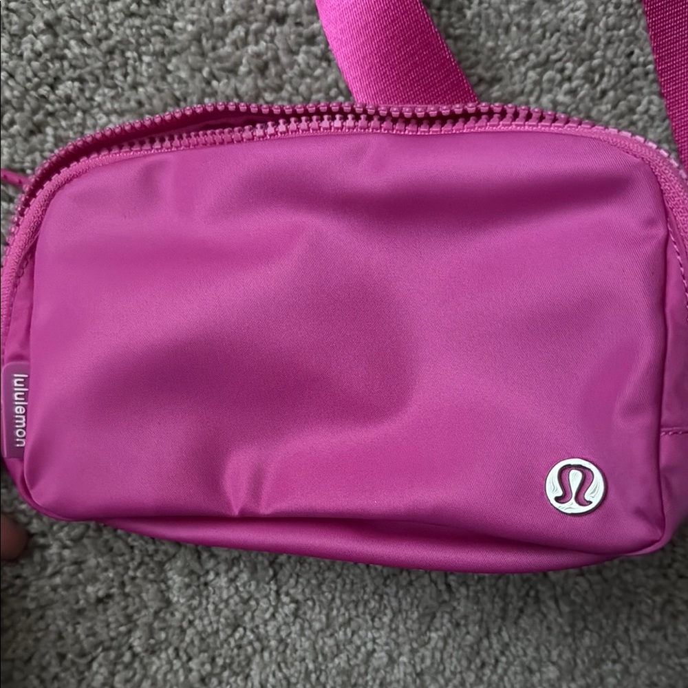 Lululemon Athletica Pink Crossbody Bag Compact and Stylish